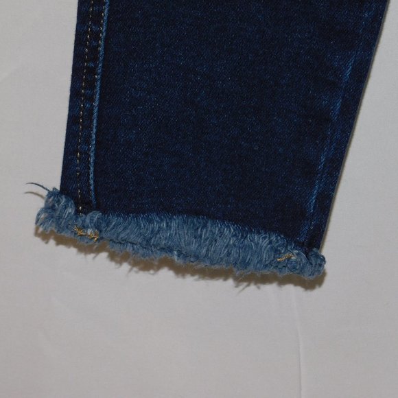 We The Free Denim Jeans Free People Skinny High Rise Raw Hem Size 26 - Picture 2 of 9